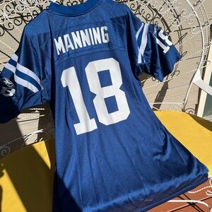 Authentic #18, Payton Manning Indianapolis Colts jersey by Reebok. NFL Equipment